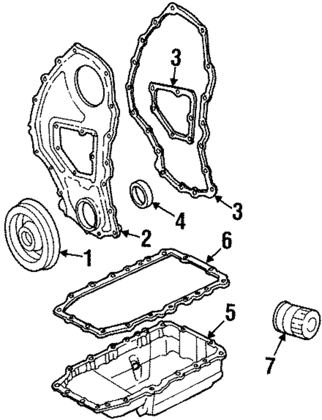 24573027 - Engine: Front Cover for GM Image