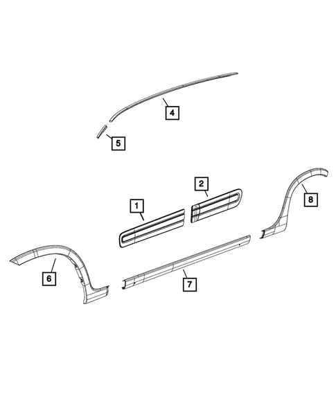 Moldings and Ornamentation for 2014 Fiat 500L #0