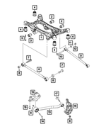 68667052AA - Rear Suspension: Suspension Guide Rod for Mopar Image