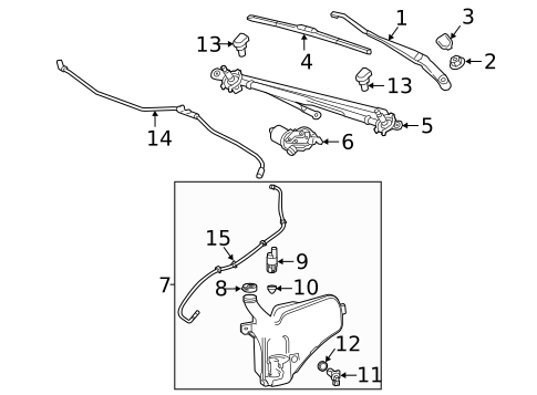 Wiper & Washer Components for 2019 Chevrolet Equinox #2