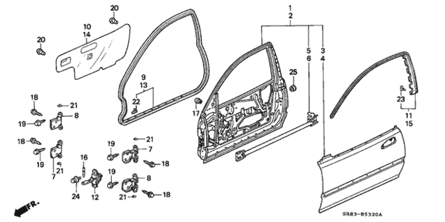 Door Panel for 1993 Honda Civic #0