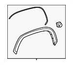 750850C900 - Body: Wheel Opening Molding for Toyota: Sequoia, Tundra Image