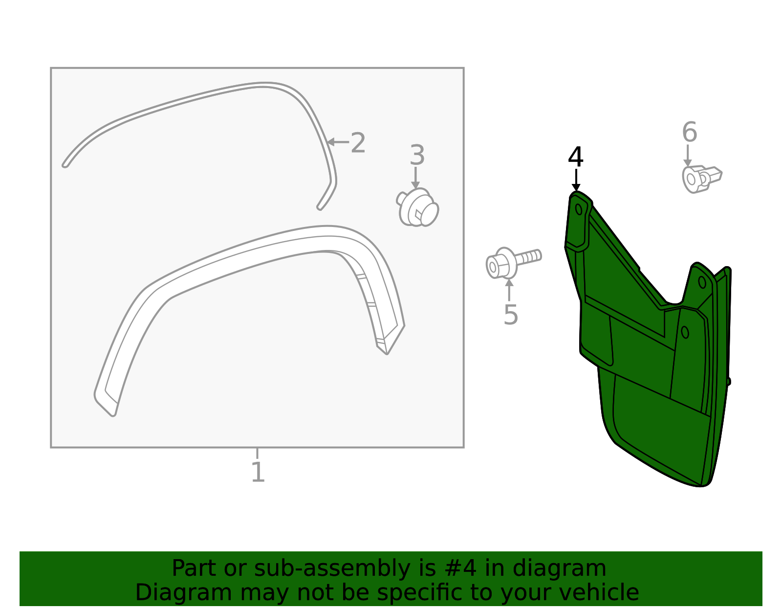 OEM 2022-2026 Toyota Mud Guard Part # 76621-0C080 | Modern Toyota