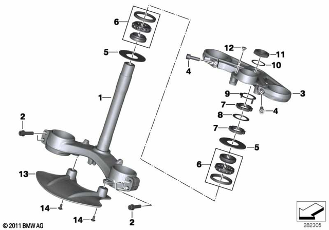 31427718386 - Front Axle, Front Suspension: Nut -  for BMW-Motorrad Image