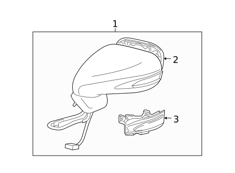 Outside Mirrors for 2012 Lexus LS460 #0