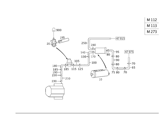 4634762726 - : Hose for Mercedes-Benz Image