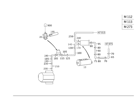Closed Fuel-Evaporation-Control System for 2006 Mercedes-Benz G55 AMG #0