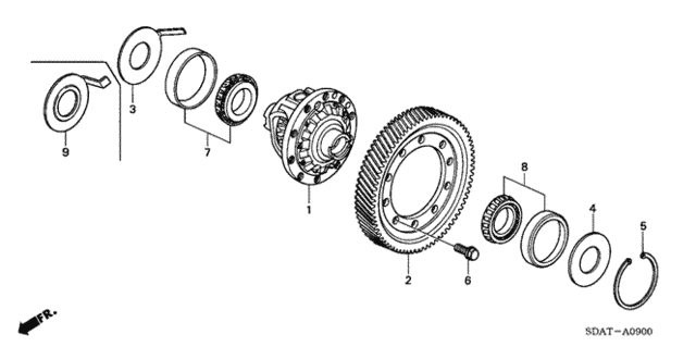 AT Differential (L4) for 2003 Honda Accord #0