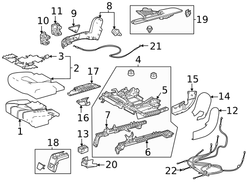 Second Row Seats for 2025 Toyota Highlander #4