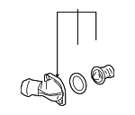 1511057 - Cooling System: ACDelcoâ„¢ Thermostat Housing for GM Image
