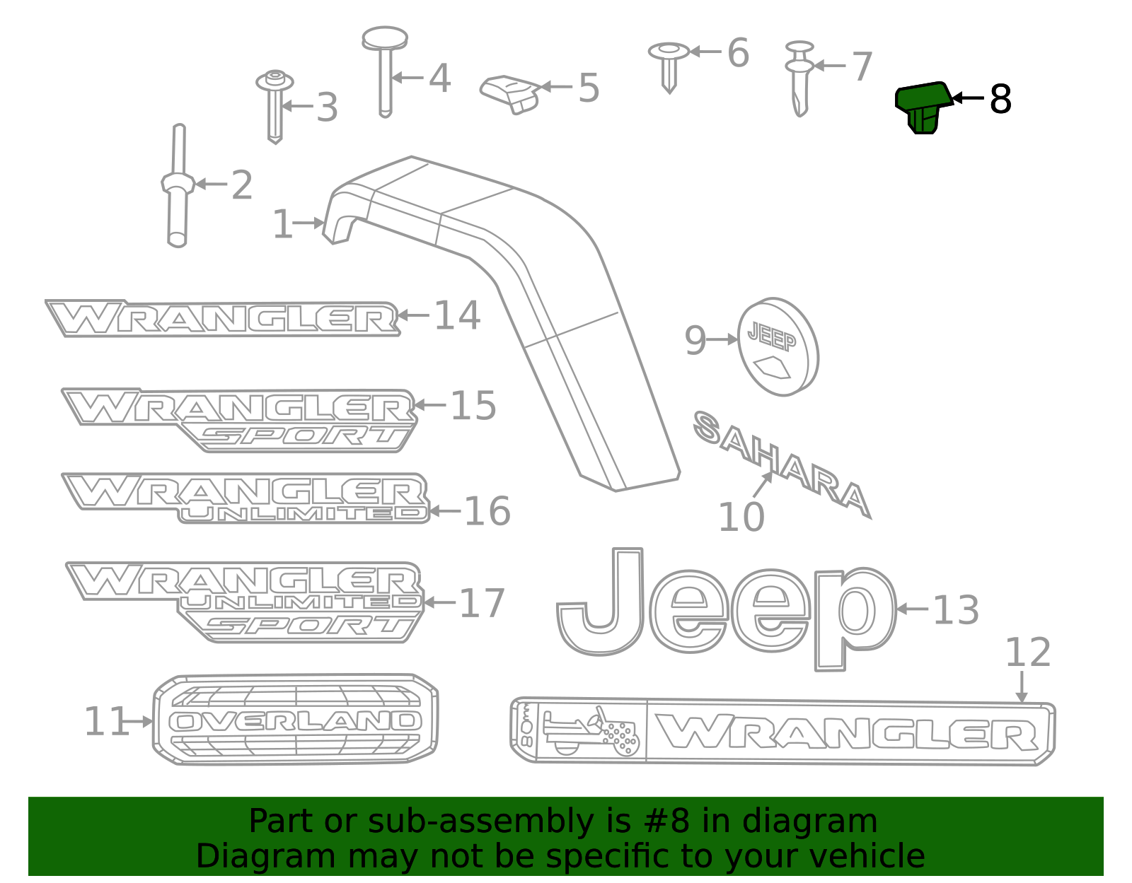 7ae621v5ab - Front Door Trim Panel Right | Mopar Parts Canada