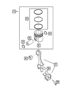 5003650AA - 6.7L Turbo Diesel; Engine: Piston Pin Ring for Mopar Image