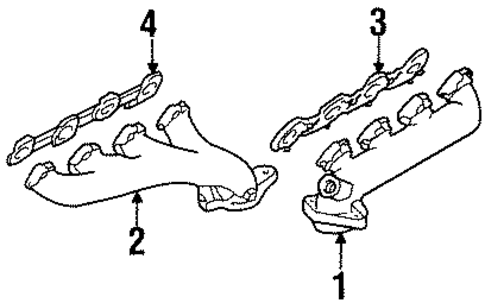 Exhaust Manifold for 2001 Lincoln Town Car #0
