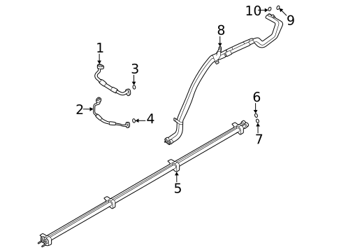 Rear AC Lines for 2022 Land Rover Range Rover #1