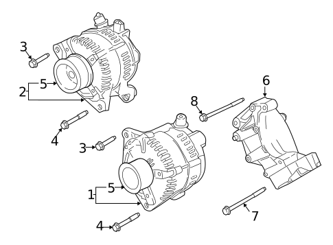 Alternator/Generator & Related Components for 2018 Ford F-350 Super Duty #0