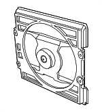 64546912417 - HVAC: Shroud for BMW: 745i, 745Li, 750i, 750Li, 760i, 760Li, Alpina B7 Image
