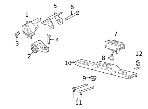 Engine & Trans Mounting for 2010 Ford F-150 #0