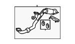286101U100 - : Front Pipe for Kia Image