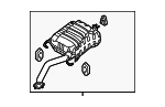 287101U150 - : Exhaust Muffler for Kia: Sorento Image