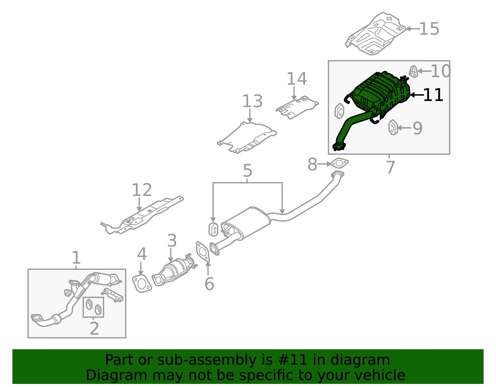 28525-3C720 - Heat Shield 2011-2013 Kia Sorento | Kia.Parts Store