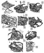 4680633AB - Interior Trim: Cowl Side Silencer, Left for Mopar Image