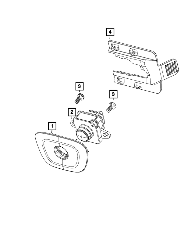 4672761AC - Electrical: Rear View Camera for Dodge: Charger Image