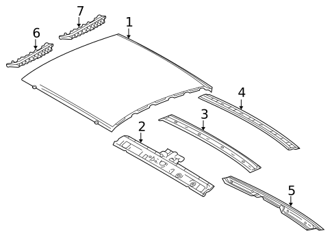 Roof & Components for 2007 Hyundai Tiburon #1