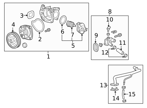 Water Pump for 2016 Buick Envision #0