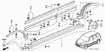 90107S10003 - Interior/Bumper: GROMMET, SCREW (5MM) for Honda Image