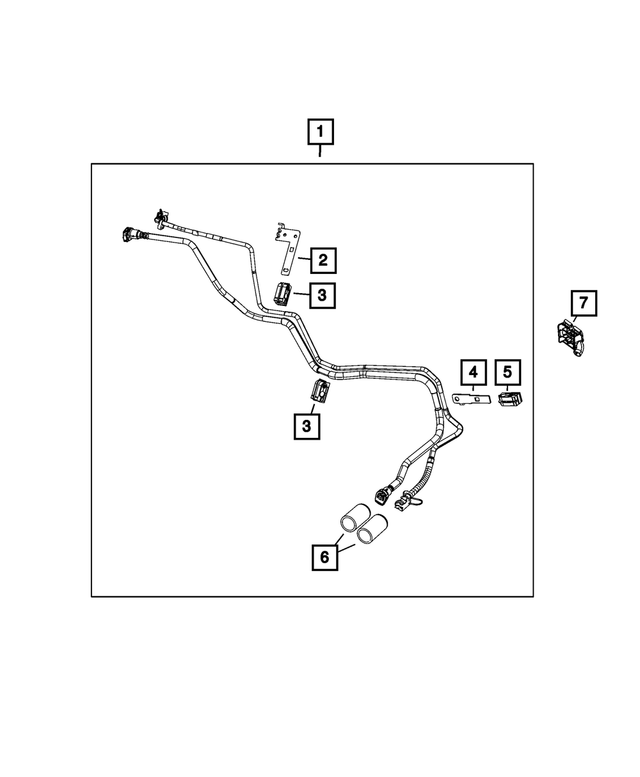 « 68518244AA –  : Canalisation De Carburant Ecran pour Mopar Image »