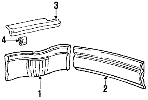 Interior Trim - Quarter Panels for 1989 Chrysler TC Maserati #0