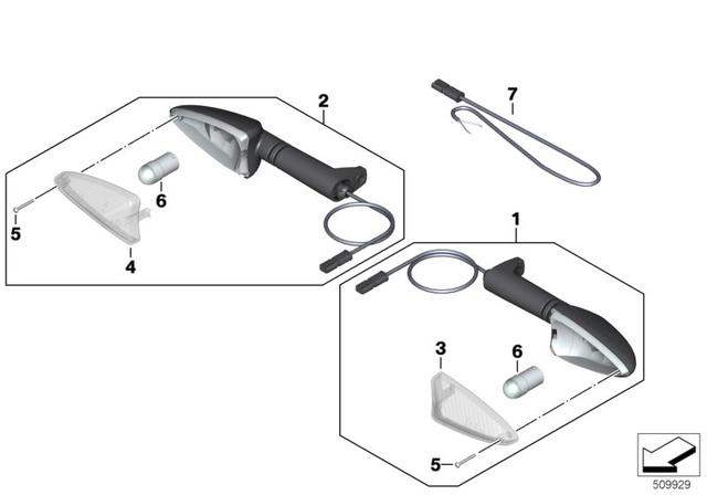 63138534355 - Lights: Turn Indicator - Sae for BMW-Motorrad Image