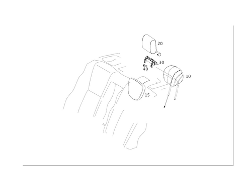 Head Restraint for 2017 Mercedes-Benz S550e #0