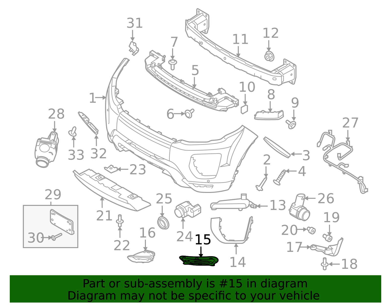 2016-2019 Land Rover Range Rover Evoque Insert LR079364