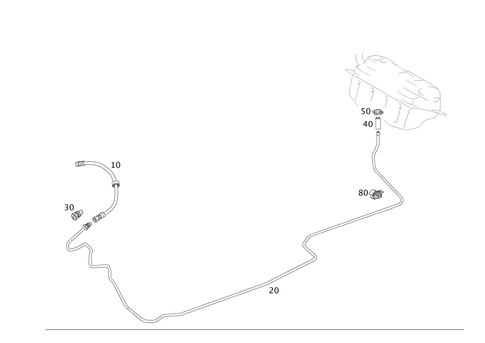 Fuel Lines for 2006 Mercedes-Benz SLK280 #0