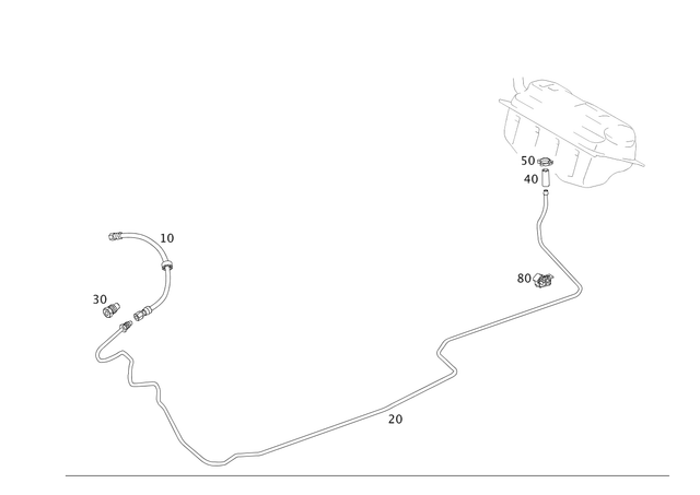 1714701175 - Fuel System: Fuel Hose for Mercedes-Benz Image image
