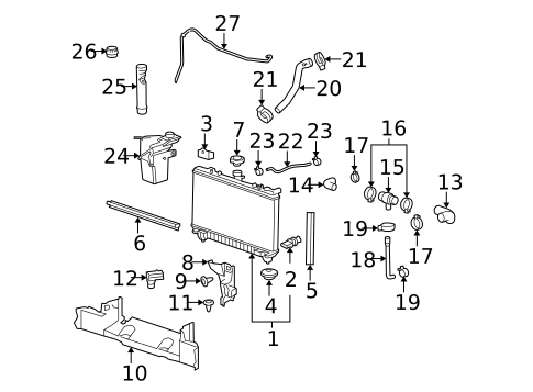 Hardware, Fasteners & Fittings for 2010 Chevrolet Camaro #0
