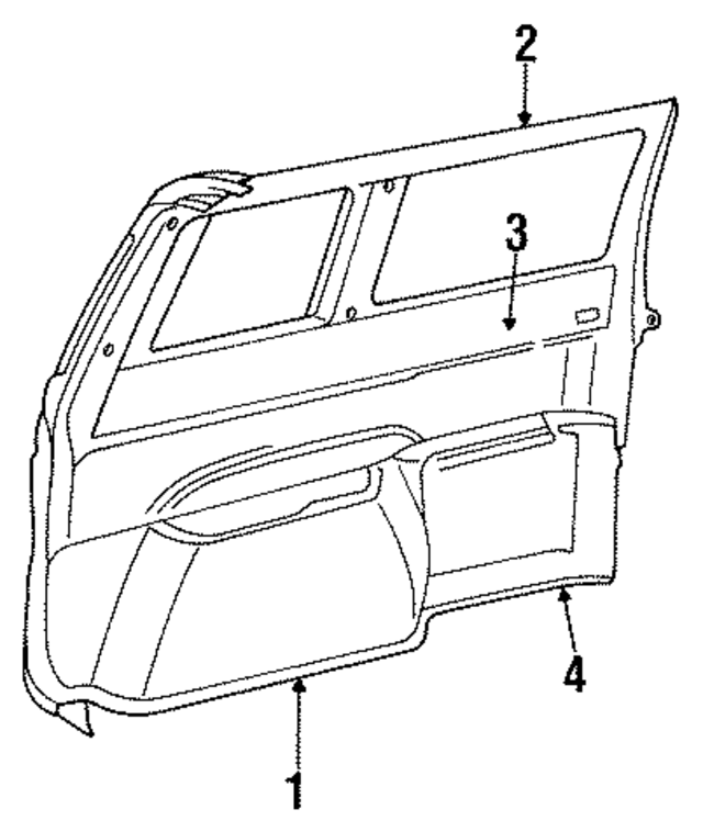 H345EK1 - Body: Trim Panel for Mopar Image
