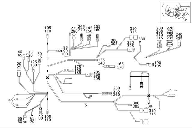 1705400009 - : Wiring Harness for Mercedes-Benz Image