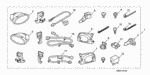9391325420 - Accessory Components: SCREW, TAPPING (5X16) for Honda Image