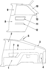 20238244 - Body: Quarter Trim Retainer for Chevrolet: Cavalier | Oldsmobile: Firenza Image