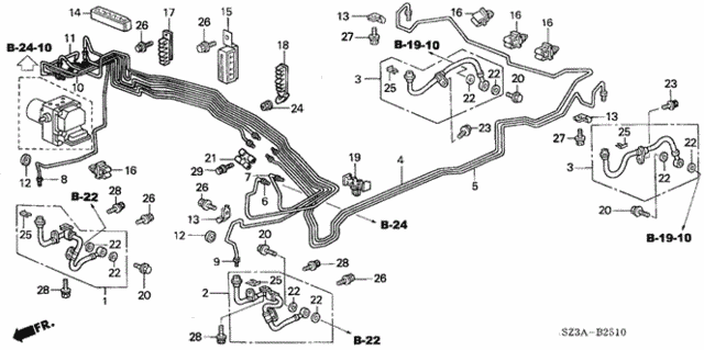 Brake Lines (VSA) for 2004 Acura RL #0