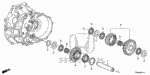 23261PYZ000 - Transmission - Manual: SHAFT, REVERSE GEAR for Honda Image