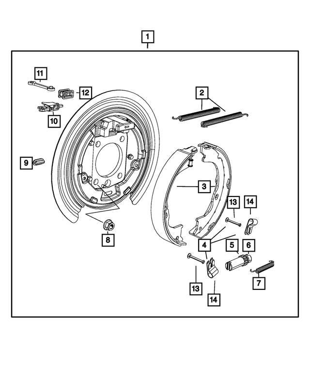 5114192AA - Brakes: Brake Shoe Hold Down Clip for Mopar Image