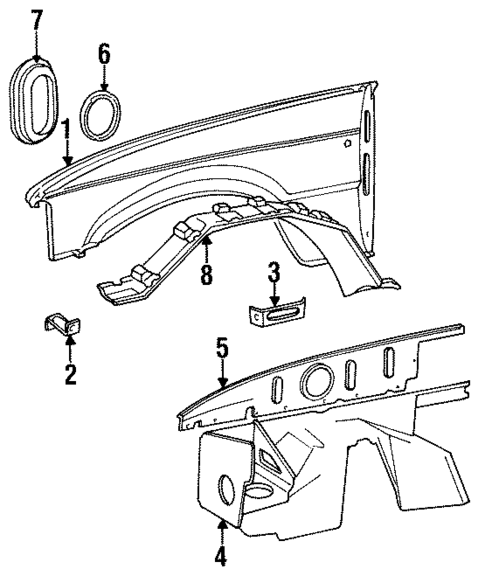 Fender & Components for 1995 Land Rover Discovery #0
