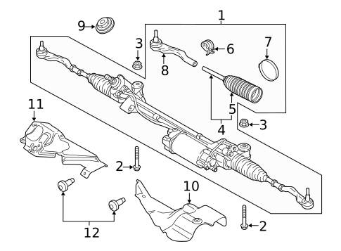 Steering Gear & Linkage for 2020 Porsche Panamera #0