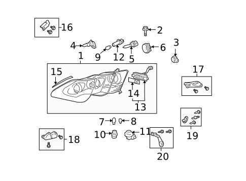 Bulbs - Chassis for 2004 Lexus LS430 #0