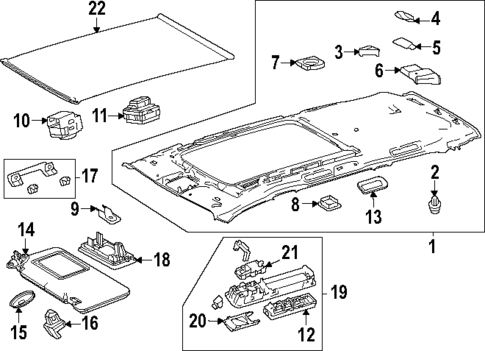 Interior Trim - Roof for 2025 Lexus TX350 #0