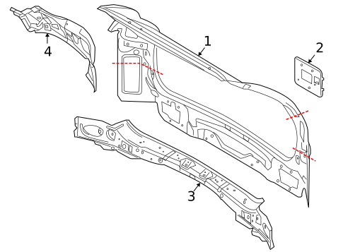 Rear Body for 2013 Volvo XC60 #0