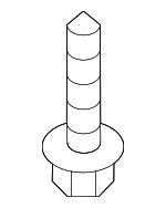 652893M000 - Body: Bumper Cover Retainer Screw for Hyundai Image